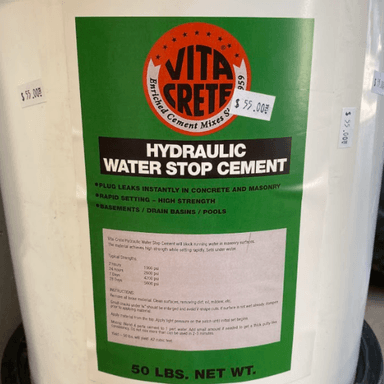 Vita-Crete Hydraulic Water Stop Cement image